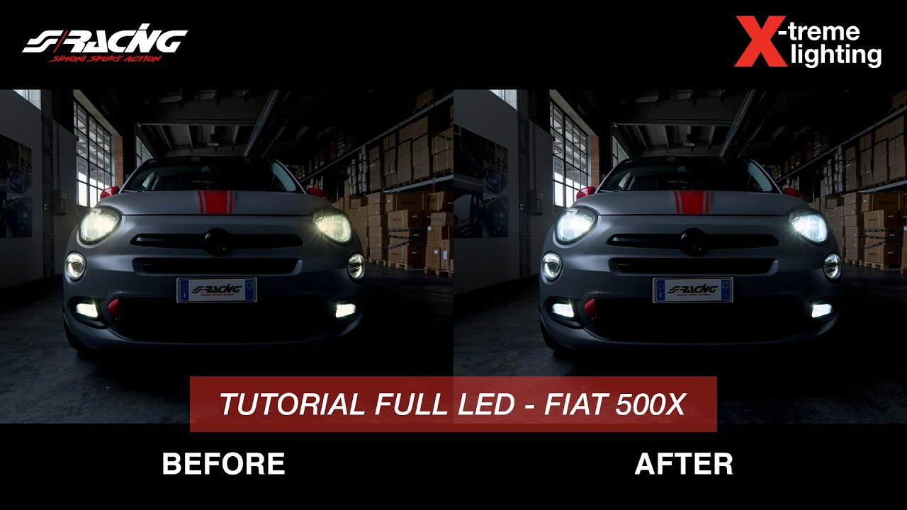 Fiat 500X - Installazione Full LED Conversion - Tutorial - Simoni Racing