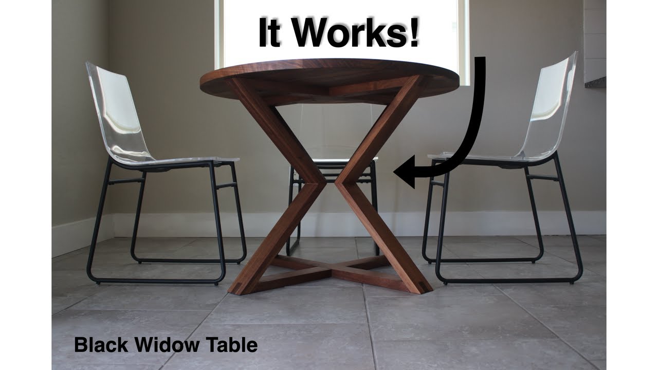 Black Widow Table Build YouTube