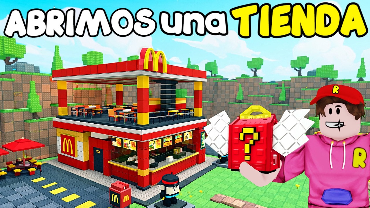 CREAMOS una TIENDA🍔 en Sobrevive a la Lava por Brainrots ROBLOX