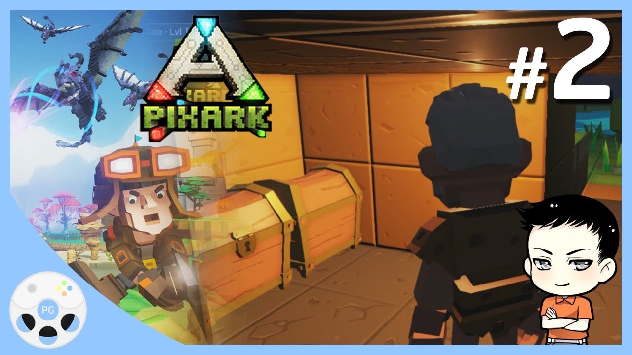 pixark ไทย  Update  PixARK #2 - มือใหม่หัดล่าไดโนเสาร์