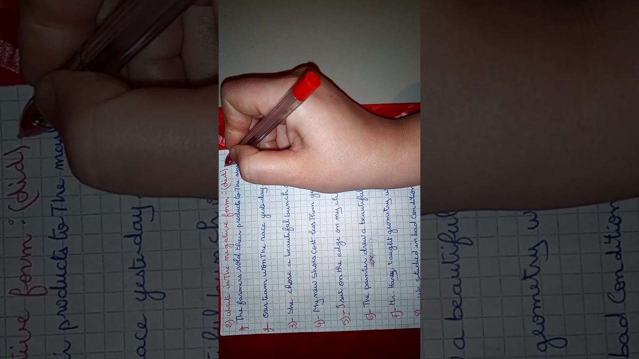 مراجعة الزمن الماضي البسيط( للسنة الثالثة متوسط)