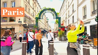 Paris France, HDR walking Tour in Paris  May 18, 2024  4K HDR