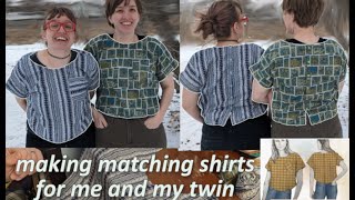 A tale of two shirts- sewing tops for my sister and I