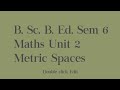 Metric Spaces l Unit2 l RakeshYadavSir l BSc Sem6 l MathsSolutions l VikramUniversity
