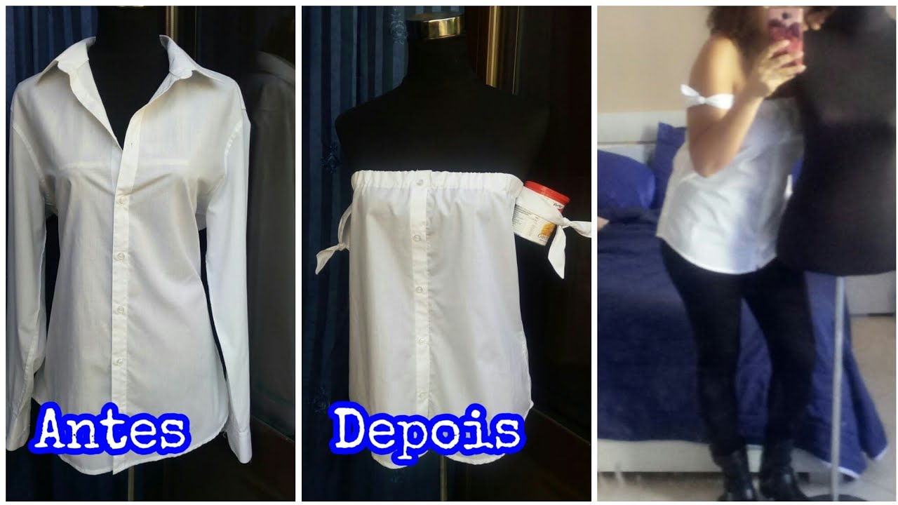 #Customização Como transformar uma camisa em uma blusinha