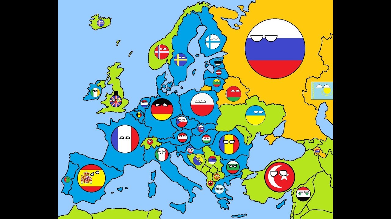 Карта мира кантриболз 2022