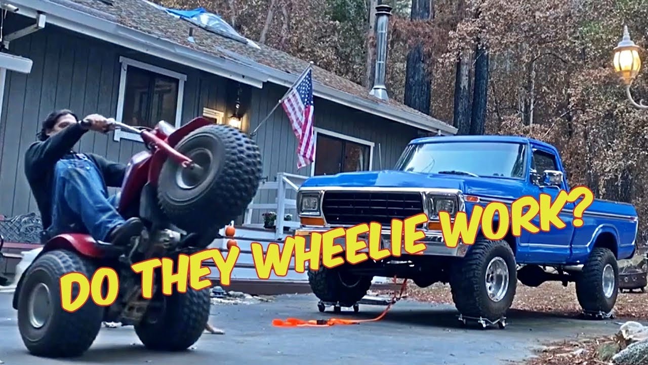 Using Harbor Freight Wheel Dollies To Move My Old Ford Truck YouTube