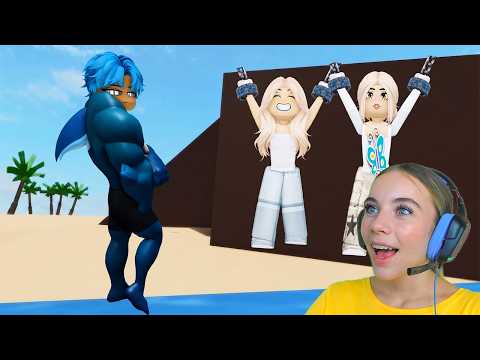 НАС ПОЙМАЛ МАЛЬЧИК-АКУЛА В БРУКХЕЙВЕН в ROBLOX! С АЛЁНОЙ