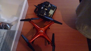 Syma X5SC-1 - unboxing video review - A well built glossy orange quadcopter