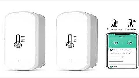 Haozee Smart Zigbee Temperature And Humidity Sensor Indoor Thermometer For Home Work With Alexa Go