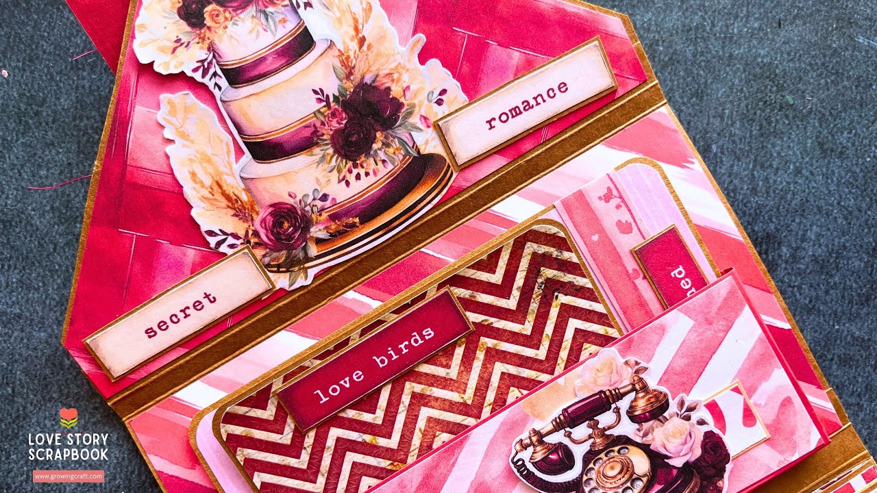 💖 Handmade Valentine’s Day Scrapbook Tutorial | DIY Love Album | Step-by-Step 💖