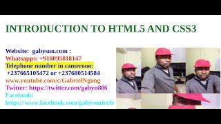 HTMl5 and CSS3 for beginners: introduction tutorial  1