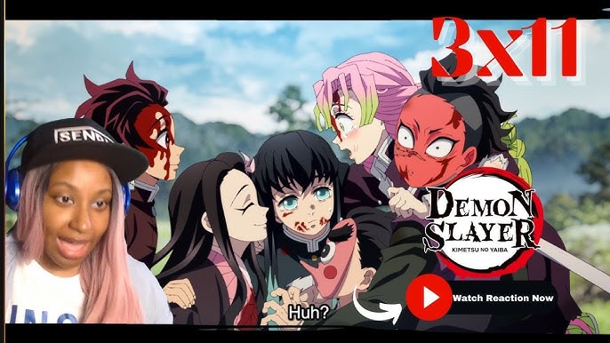 O SACRIFÍCIO DE NEZUKO! TANJIRO VS HANTENGU  DEMON SLAYER Temporada 3  Episódio 11 REACT 