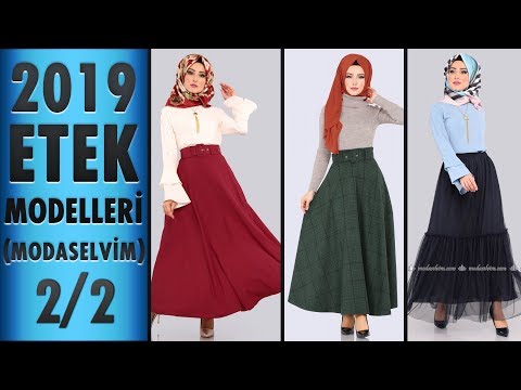 2019 Etek Modelleri 2/2 (Modaselvim) | 2019 Skirt Models | #tesettür #skirt #etek #modaselvim