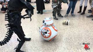 The Cutest BB-8 and Alien Costume I've ever seen. WonderCon 2016