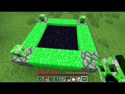 COMO HACER UN PORTAL A LA DIMENSIÓN DEL CREEPER | MINECRAFT VIDEOS