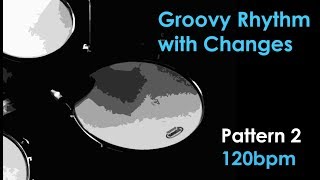 Groovy Rhythm ROCK Drum Loop with Changes Pattern 2 120bpm daniB5000