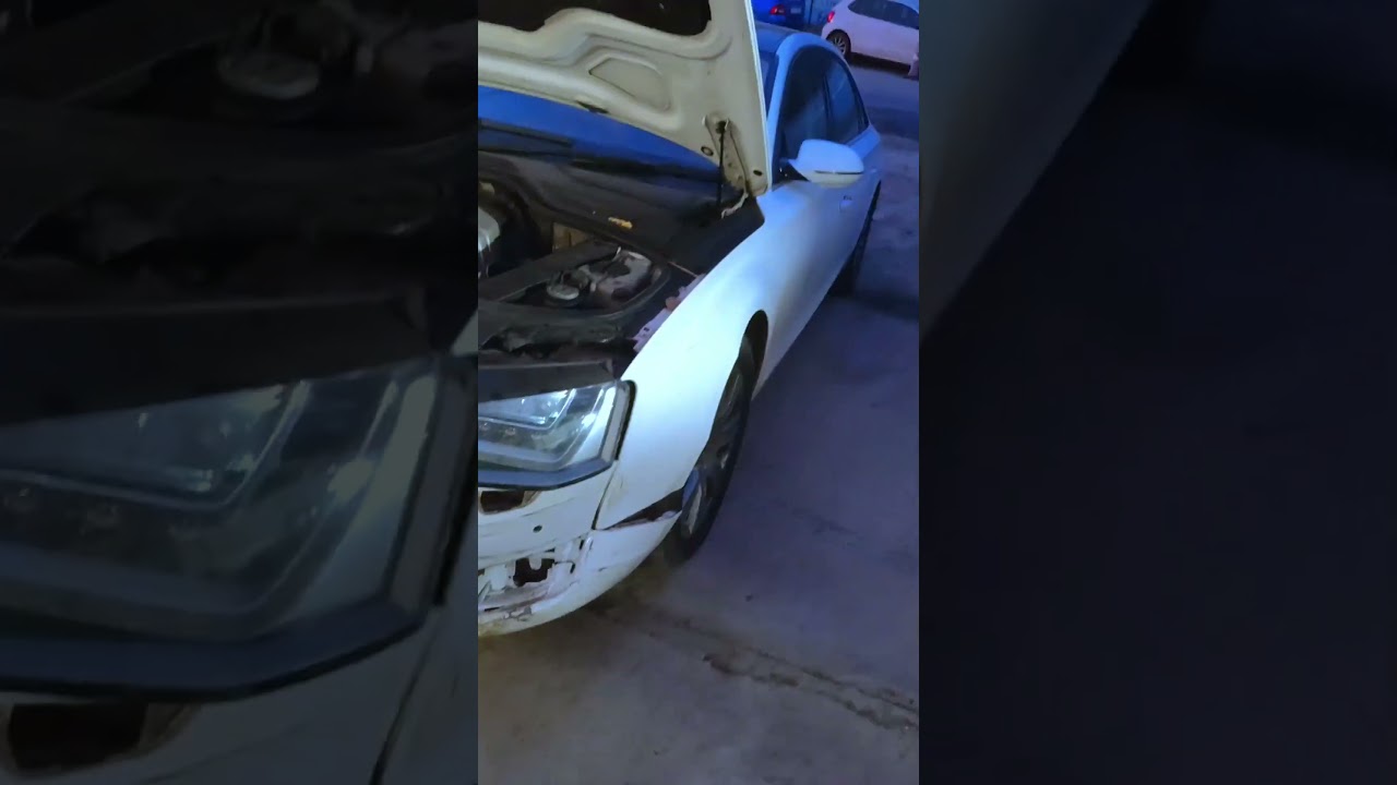 Audi damge car || #minivlog #youtubeshorts