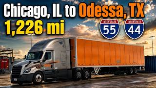 Relaxing 1,226 Mile Drive from Chicago to Odessa | Realistic Driving ATS screenshot 3