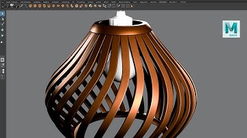 Autodesk Maya Tutorial  | 3d Modeling Basics - 3d Lamp Shade Model in Maya
