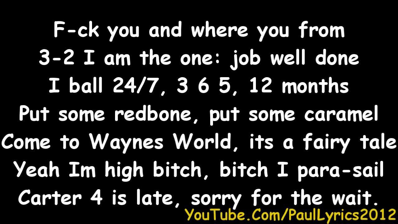 Lil Wayne Racks [ Lyrics On Screen ] YouTube Music