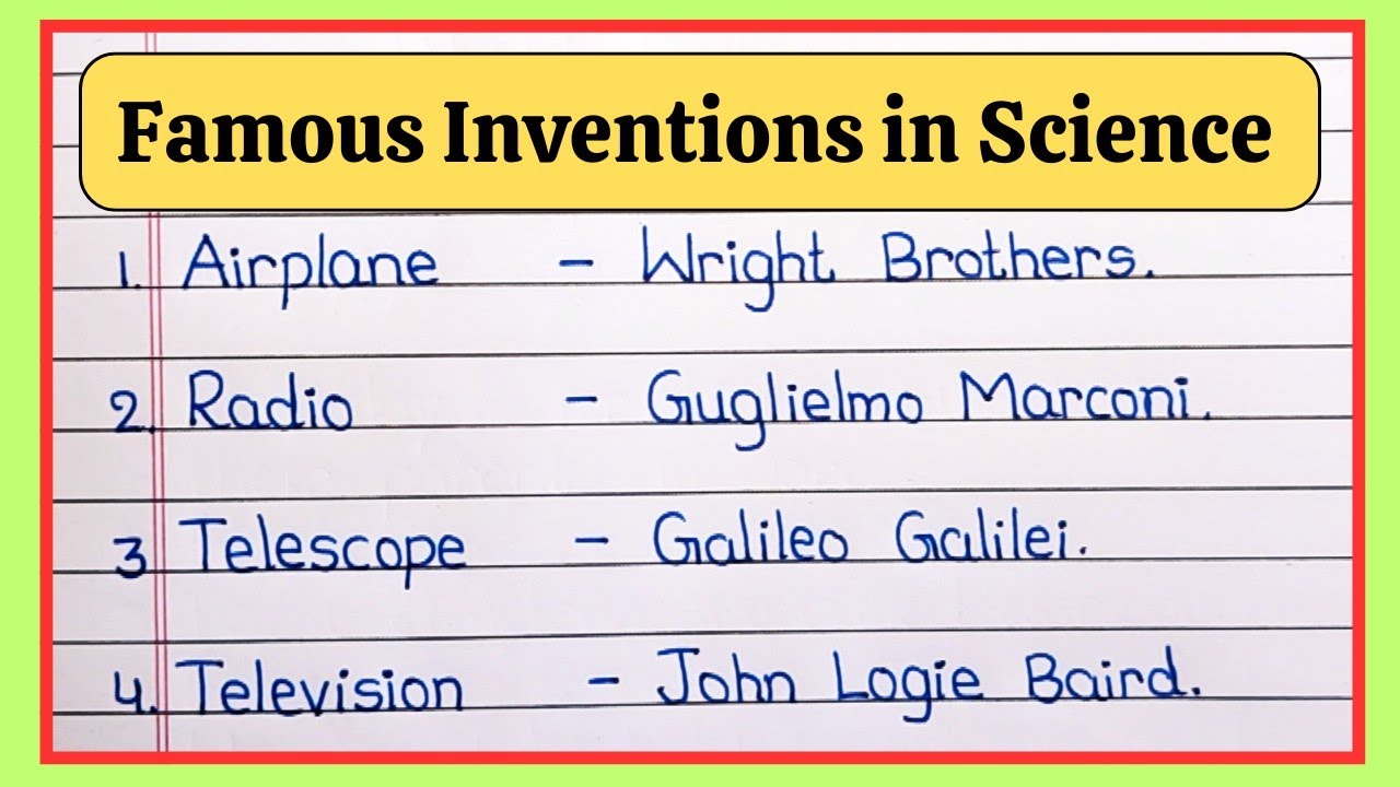 Top 10 Famous Science Inventions That Changed the World 🌍 | Easy Science for Kids