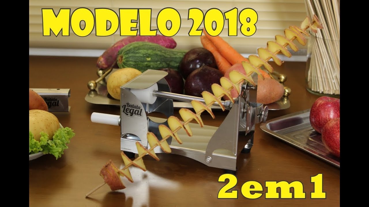 Cortador de Batata Espiral 2em1 - Modelo 2018