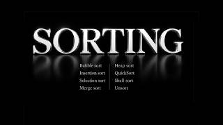 SORTING ALGORITHMS
