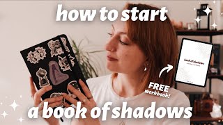 📓 How To Start Your Book of Shadows 🔮   FREE Workbook 📝