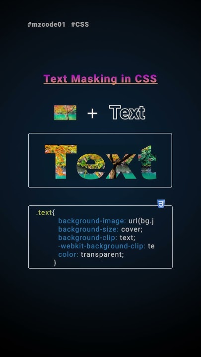 Mastering Text Masking in CSS #coding #css #shorts - YouTube