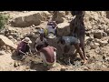 Chila axum ethiopian sapphire mining site