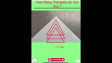 📌➡️ #fun #math #for #you #youtubeshorts ❗️HOW MANY TRIANGLES DO YOU SEE ❓✏️📌