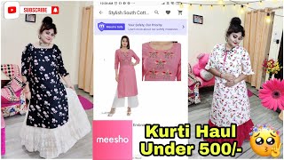 Meesho Kurti Haul & Review Under 500/- | Beautiful Festive Wear Kurti At Low Price | Bubbly Life