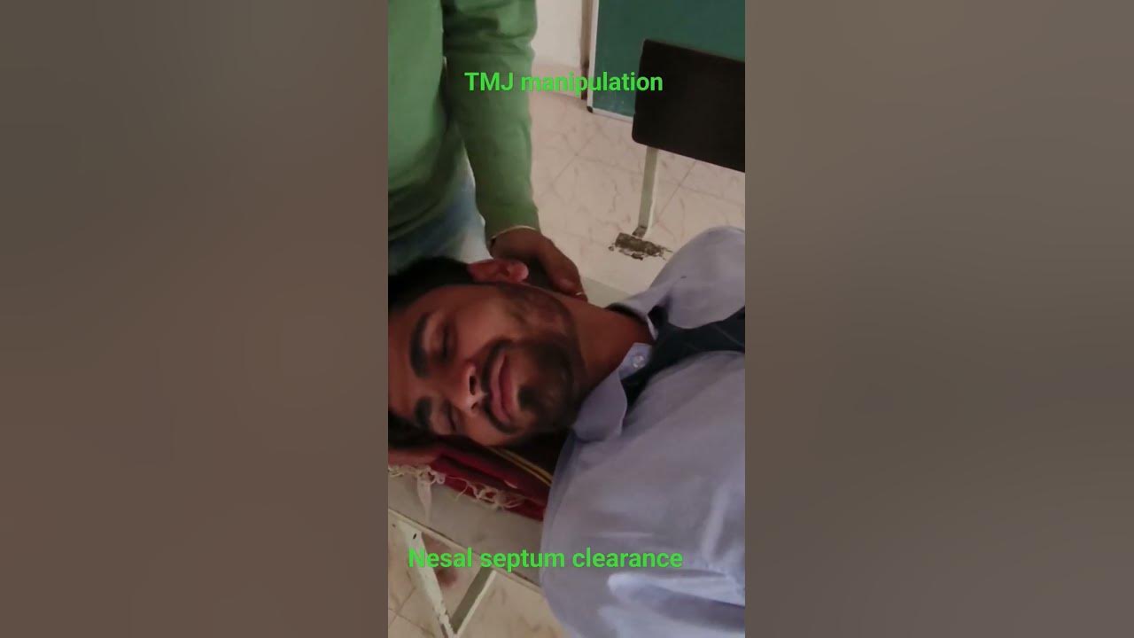 Tmj manipulation and nesal septum clearance technique manualtherapy 