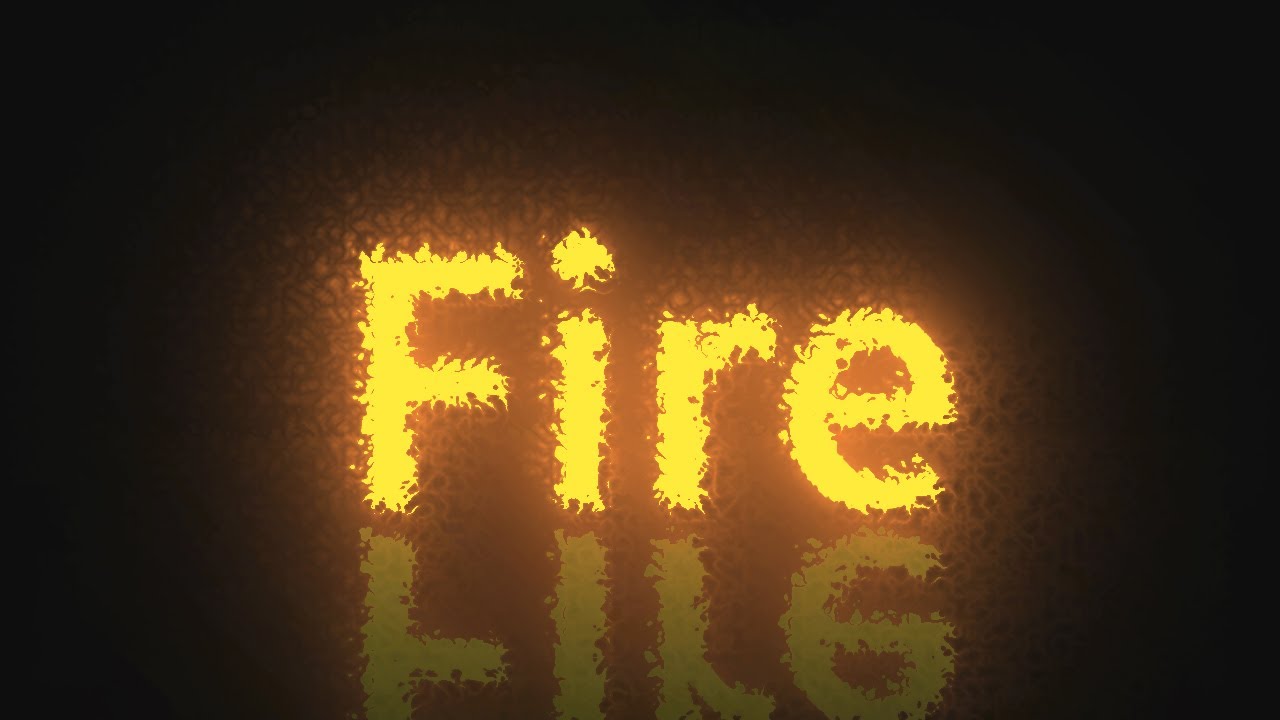 Fire Text Animation Effects | CSS SVG Animated Text Typography