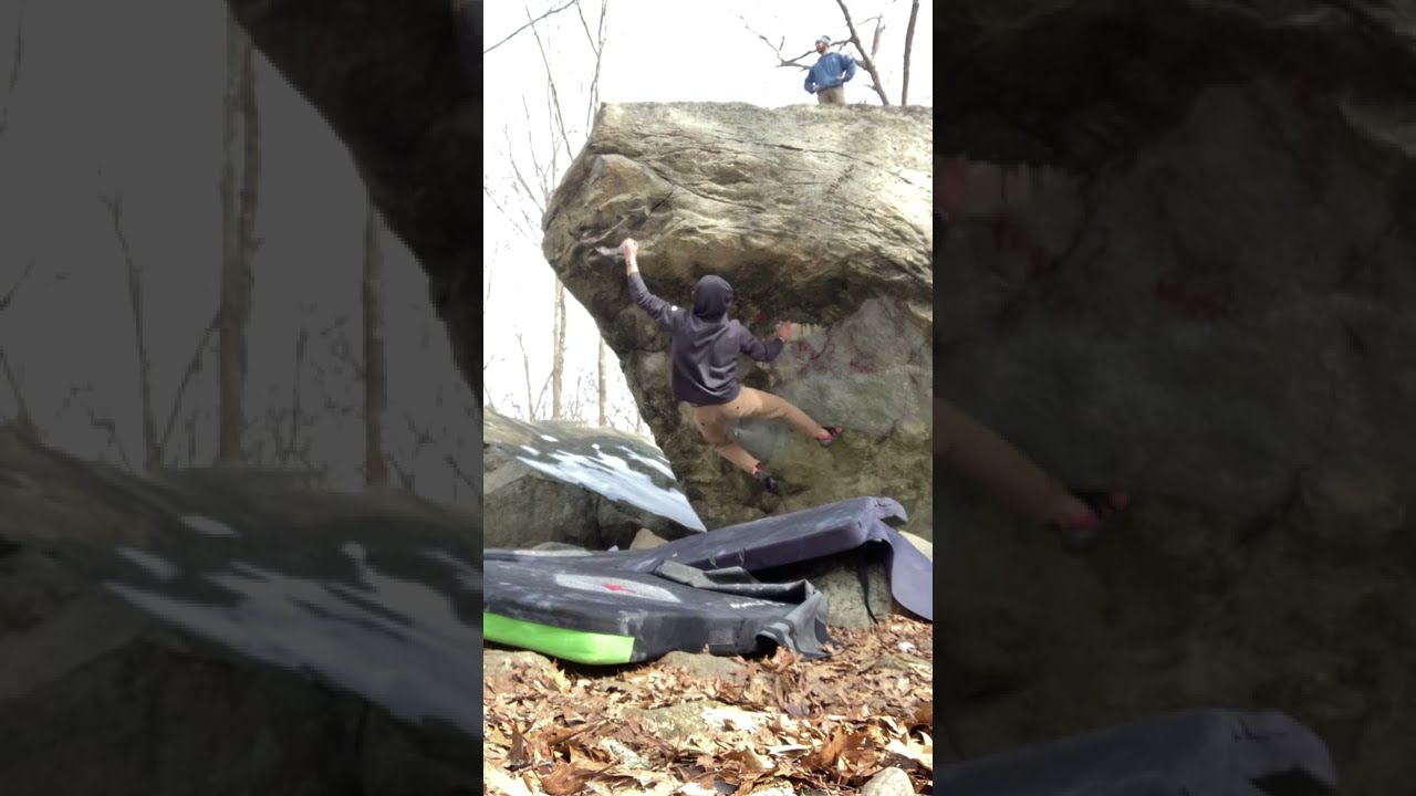 Lincoln Woods Bouldering- Tombstone (V4)