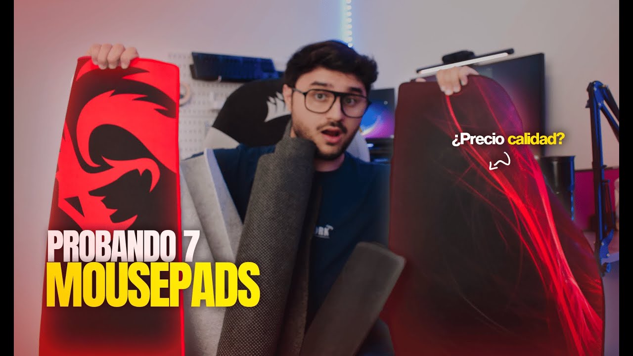 PROBÉ 7 de los mejores MOUSEPAD 🔥 ALFOMBRILLAS para tu SETUP GAMER / CALIDAD PRECIO
