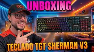 UNBOXING TGT Sherman V3 Mechanical Keyboard, Rainbow, ABNT2, Huano Blue Switch, Preto screenshot 5