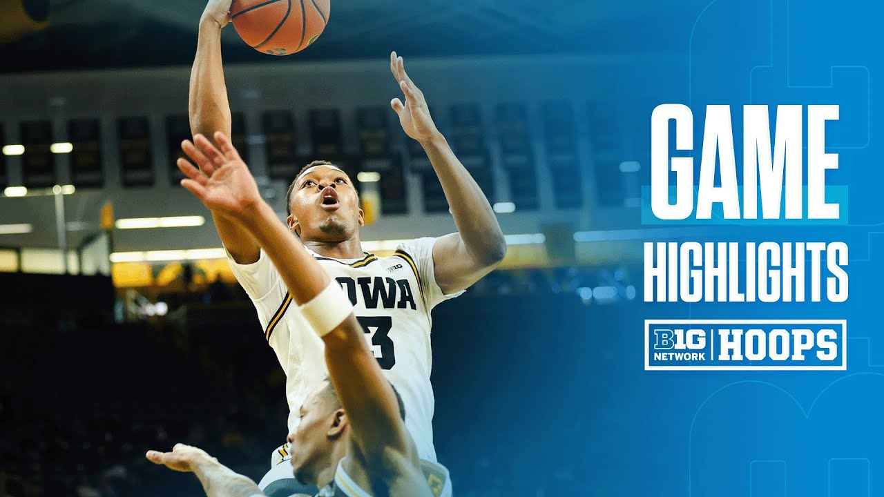 Western Michigan vs. Iowa | Highlights | Big Ten Men's Basketball | 12/14/25