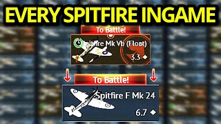 1 KILL IN EVERY [SPITFIRE] IN WARTHUNDER EXPERIENCE (lowtier to hightier) screenshot 2