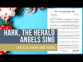 Hark, the Herald Angels Sing (SSA Choir and Piano) - Arranged by Garrett Breeze (Sheet Music Video)