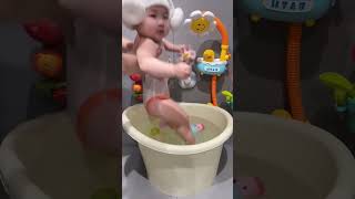 Built In Seat Stress Free Bath Time! Baby Can Play Safely 🛁