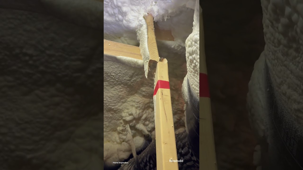 New build construction Home Inspection. The builders community organizer pays us a visit.