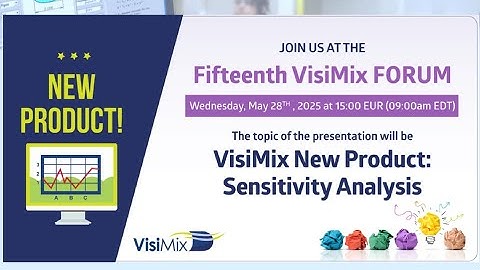 VisiMix New Product:  Sensitivity Analysis