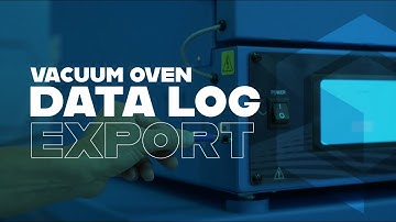 Vacuum Oven Data Log Export Overview