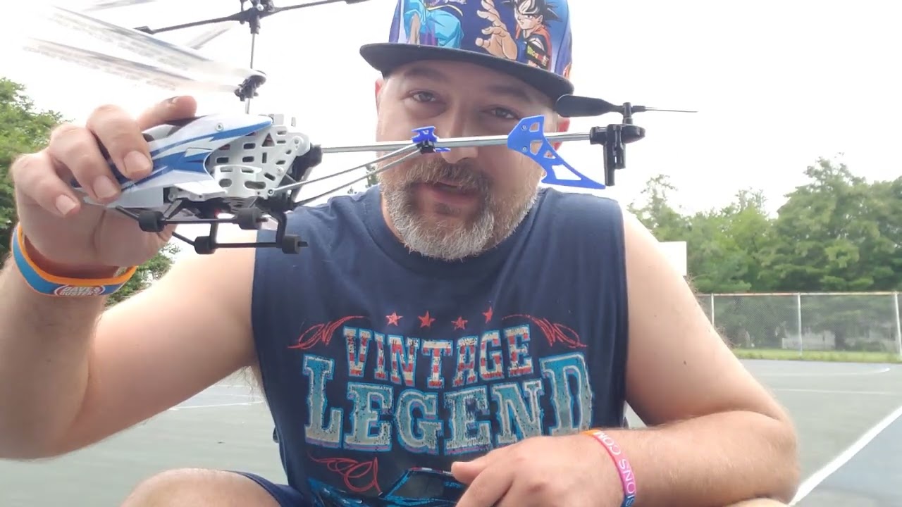 Tracker Drone and the Sky Rover Helicopter 🚁 in about 5 to 10 mph wind