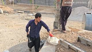 A beautiful moment; a couple who lived in a tent are now happily building a house