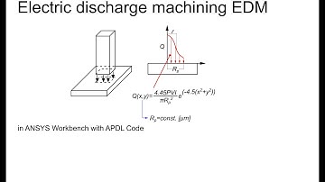 Electric discharge machining EDM with Ansys Workbench APDL commands  (rp=constant)
