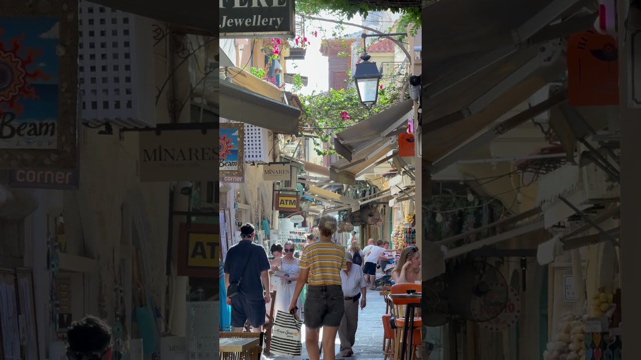 Street Life in Crete | Calm Greek Island Moments 