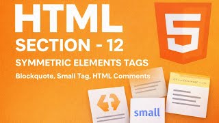 HTML Tutorial Tamil 12 | Semantic Elements in HTML | Small Tag | Blockquote | Comments | Center tags